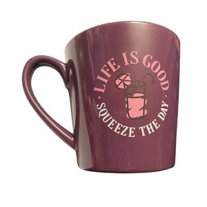 Coffee Mug 16 OZ Life IS Good -Squeeze the Day-Do What You Like Like What you Do